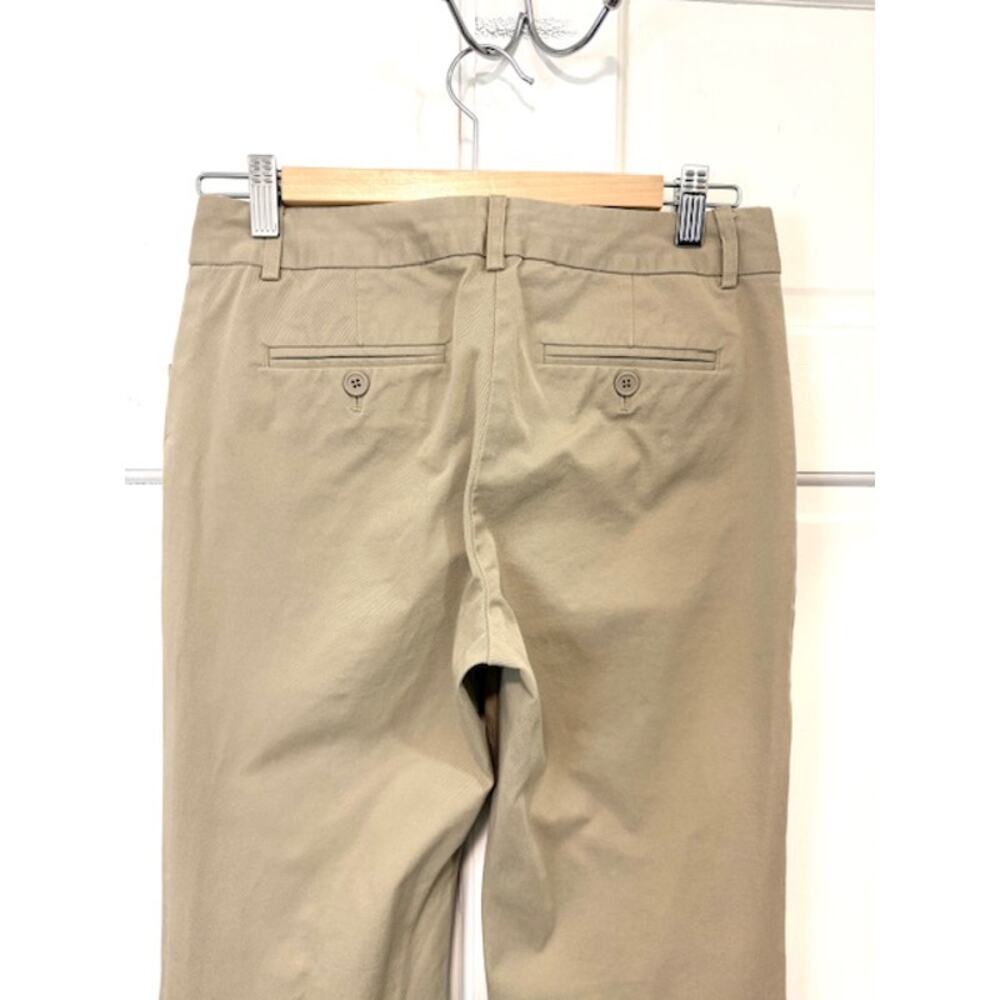 Body By Victoria Christine Fit Dress Pants Womens Sz 4 Khaki Low Rise Flare Y2K - Picture 5 of 13